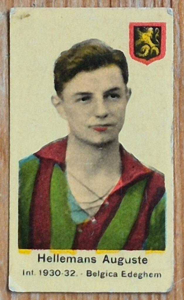 1930s (pre panini) Augustinus Hellemans Belgica Edegem, Verzamelen, Sportartikelen en Voetbal, Zo goed als nieuw, Poster, Plaatje of Sticker