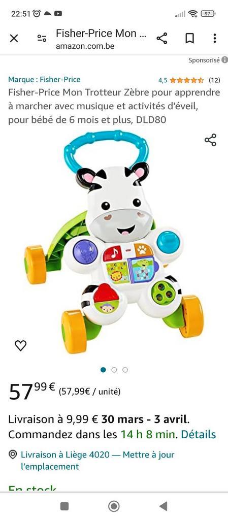 Mon trotteur zebre parlant Jouets Fisher Price 2ememain