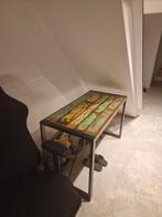Table industrielle vintage 1,2 x x 0,6 m pleine d'azobe recy, Maison & Meubles, 100 à 150 cm, Jusqu'à deux personnes, Rectangulaire
