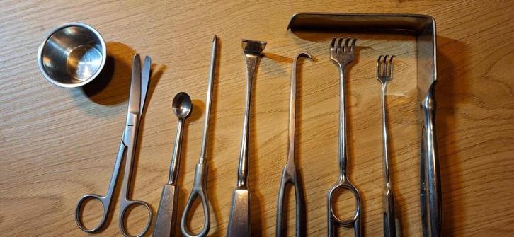 Lot Instruments Médicaux Anciens #1, Antiek en Kunst, Antiek | Gereedschap en Instrumenten, Ophalen