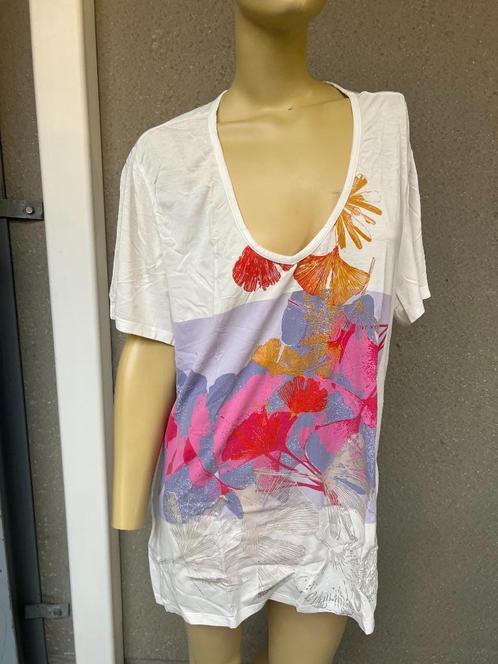 green ice xl, Kleding | Dames, T-shirts, Gedragen, Maat 42/44 (L), Wit, Korte mouw, Ophalen of Verzenden