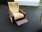 vintage relax orenzetel fauteuil begin 70er, Huis en Inrichting, Fauteuils, Ophalen, Hout, 70er, 75 tot 100 cm