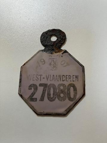 Fietsplaat Plaque de velo taxplaat beschikbaar voor biedingen