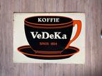 Blikken plaat vedeka koffie AFM 70x50 van 1954, Ophalen, Overige materialen