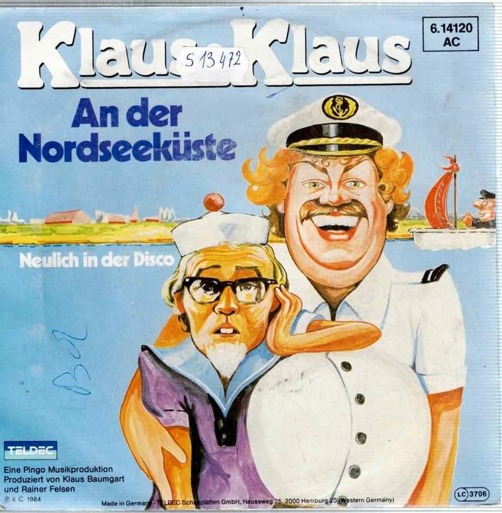 Vinyl, 7"  /  Klaus & Klaus – An Der Nordseeküste, CD & DVD, Vinyles | Autres Vinyles, Autres formats, Enlèvement ou Envoi