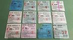 12 anciens tickets Royal Antwerp années 70, Envoi, Utilisé