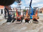 Te huur,minigravers,schaffer,hoogtewerker en allerlei materi, Articles professionnels, Machines & Construction | Grues & Excavatrices