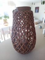 Windlicht, Huis en Inrichting, Woonaccessoires | Kandelaars en Kaarsen, Ophalen, Zo goed als nieuw, Kaars, Bruin