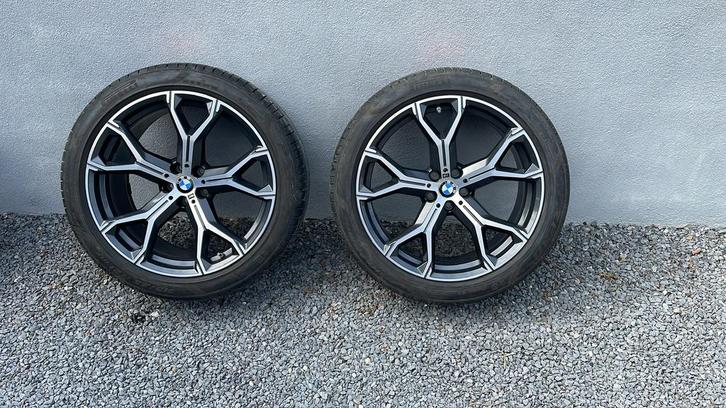 Jantes 21pc x5 x6 G05 G06 avec pneus été, Auto-onderdelen, Banden en Velgen, Banden en Velgen, Zomerbanden, 21 inch, 315 mm, Terreinwagen