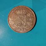 België 5 frank zilver Leopold II 1867 - F punt, Postzegels en Munten, Zilver, Ophalen of Verzenden, Losse munt, Zilver