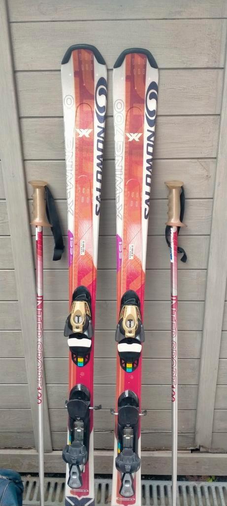 Volledige skiset te koop in perfecte staat, Sport en Fitness, Skiën en Langlaufen, Zo goed als nieuw, Ski's, Ski, Salomon, Carve