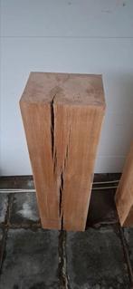 22,5 x17 x 81cm  Industriele eiken zuil/balk/pilaar/sokkel., Ophalen, Zo goed als nieuw