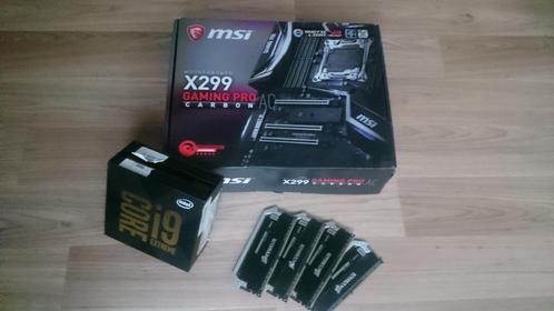 PC UPGRADE KIT i9 10980XE MSI X299 GamingPro Carbon DDR 64GB, Computers en Software, Desktop Pc's, Zo goed als nieuw, 4 Ghz of meer