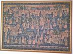 handgeschilderd Indiaas canvasframe, Antiek en Kunst, Ophalen