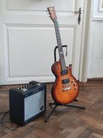 Elektrische gitaar + versterker, Muziek en Instrumenten, Snaarinstrumenten | Gitaren | Bas, Ophalen, Zo goed als nieuw
