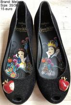 Ballerina's Disney Sneeuwwitje/Snow White Melissa 35/3, Melissa, Zwart, Zo goed als nieuw, Ballerina's
