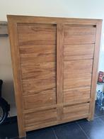 Hoge buffetkast, Ophalen, Gebruikt, 100 tot 150 cm, Eikenhout