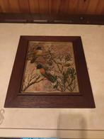 Set van 2 mooie Chineese schilderijen vogels., Ophalen