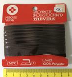 Broekstootband Trevira – bruin – 1m25, Hobby en Vrije tijd, Ophalen of Verzenden, Nieuw, Lint, Band of Elastiek