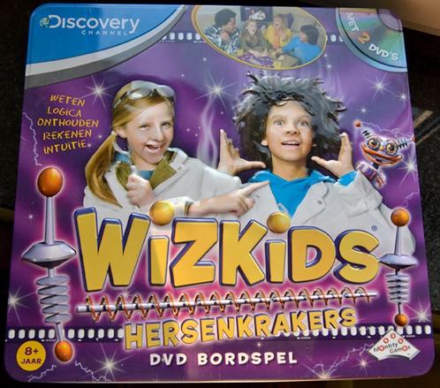 WizKids hersenkrakers gezelschapsspel - Discovery channel, Hobby en Vrije tijd, Gezelschapsspellen | Bordspellen, Zo goed als nieuw