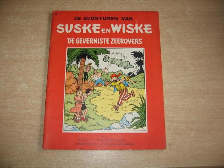 Suske en Wiske : De geverniste zeerovers - 1e druk uit 1958., Boeken, Stripverhalen, Gelezen, Eén stripboek, Ophalen of Verzenden