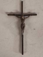 Jezus aan het kruis in koper, Antiek en Kunst, Ophalen of Verzenden