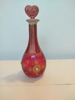 Karaf van glas in lood en beschilderd glas, Antiek en Kunst, Ophalen