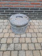 Zinken ketel met deksel., Ophalen, Gebruikt
