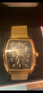AD Heren horloge, Handtassen en Accessoires, Horloges | Heren, Nieuw, Goud, Ophalen of Verzenden, Staal