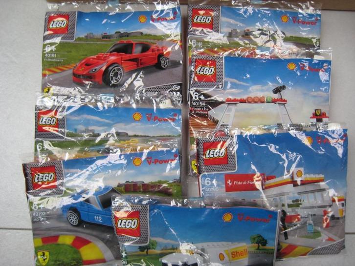 Lego Polybag V-Power Shell x 7 Ferrari, Kinderen en Baby's, Speelgoed | Duplo en Lego, Nieuw, Lego, Complete set, Verzenden