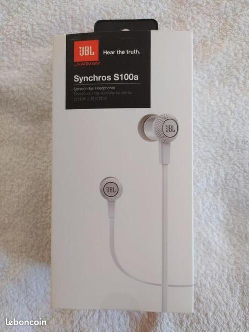 Jbl by harman synchros s100a - écouteurs - neuf, Telecommunicatie, Mobiele telefoons | Oordopjes, Nieuw, In gehoorgang (in-ear)