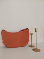 Lederen handtas Crinkles, Handtassen en Accessoires, Ophalen of Verzenden, Nieuw, Oranje, Handtas