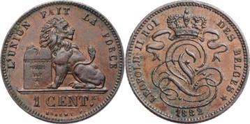 Belgie  1 Centime - Léopold II 1882 