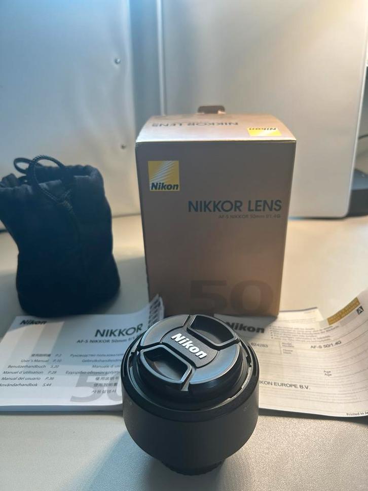 Nikon AF-S NIKKOR 50mm f/1.4G, Audio, Tv en Foto, Foto | Lenzen en Objectieven, Zo goed als nieuw, Standaardlens, Ophalen