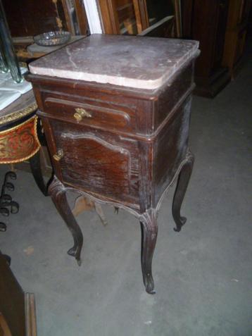 OUD EIKEN LOUIS XV NACHTKASTJE, Antiek en Kunst, Ophalen