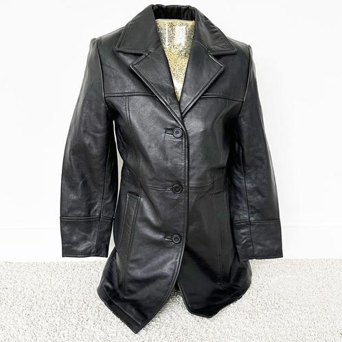 Soepele Leren Leather Master Classics Jas 4 (M) € 65,-, Kleding | Dames, Jassen | Winter, Nieuw, Maat 38/40 (M), Zwart, Verzenden