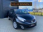 Nissan Note 1.2 Visia Airco Elek Ramen Led Trekhaak, Auto's, Stof, Gebruikt, Zwart, 1198 cc