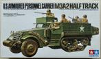 TAMIYA 1:35 - U.S. ARMOURED PERSONEL CARRIER M3A2 HALF TRACK, Hobby en Vrije tijd, Modelbouw | Auto's en Voertuigen, 1:32 tot 1:50