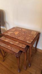 Antiek marmeren bijzettafels (3 stuks), Antiek en Kunst, Ophalen