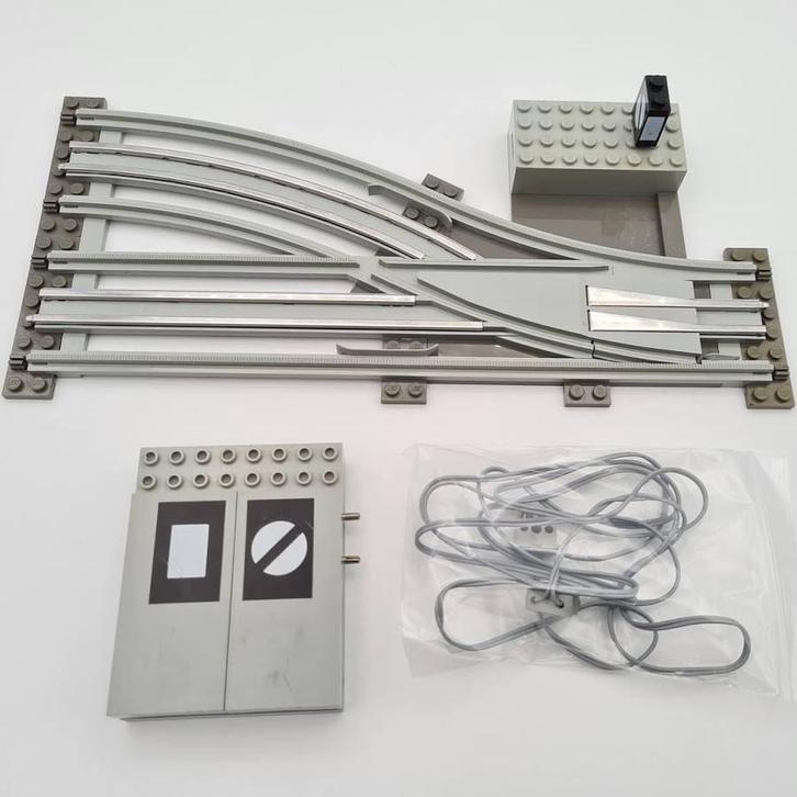 Lego 7859 Wissel Links 12 VOLT, Enfants & Bébés, Jouets | Duplo & Lego, Comme neuf, Lego, Briques en vrac, Enlèvement ou Envoi