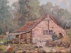 SCHILDERIJ M.VAN DEN BEMPT  "Boerderij van Frans", Ophalen of Verzenden