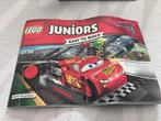 Lego juniors bliksem mcqueen lanceerder 10730, Kinderen en Baby's, Speelgoed | Racebanen, Ophalen, Gebruikt