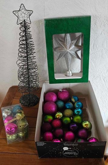 Lot Noël boules décoration sapin, Divers, Noël, Enlèvement ou Envoi, Utilisé