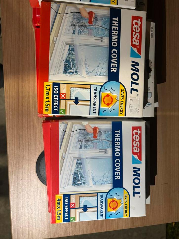 Film d'isolation Tesa Moll Thermo Cover 14 piece, Huis en Inrichting, Schoonmaakartikelen, Ophalen