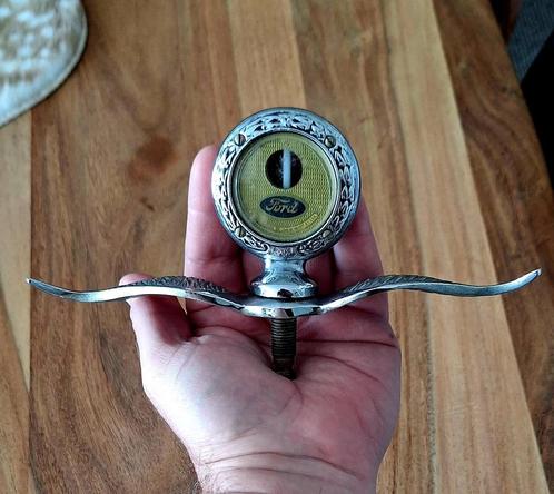 Radiateur ornament van een Ford Model A uit 1930-1931., Verzamelen, Merken en Reclamevoorwerpen, Gebruikt, Gebruiksvoorwerp, Ophalen of Verzenden