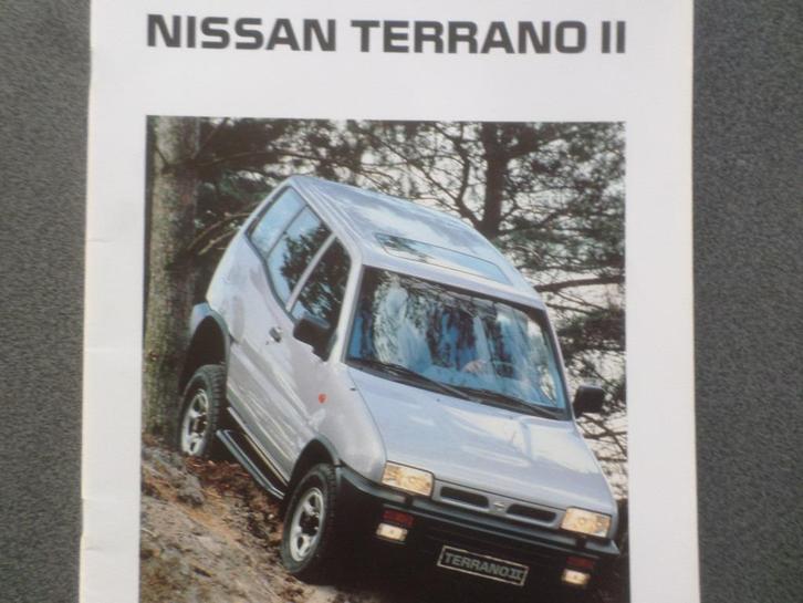 Brochure du Nissan Terrano II, Livres, Autos | Brochures & Magazines, Nissan, Enlèvement ou Envoi