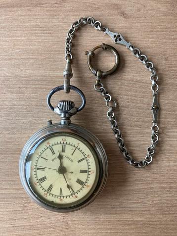 Roskopf zakhorloge met ketting 1890 - 1910 beschikbaar voor biedingen