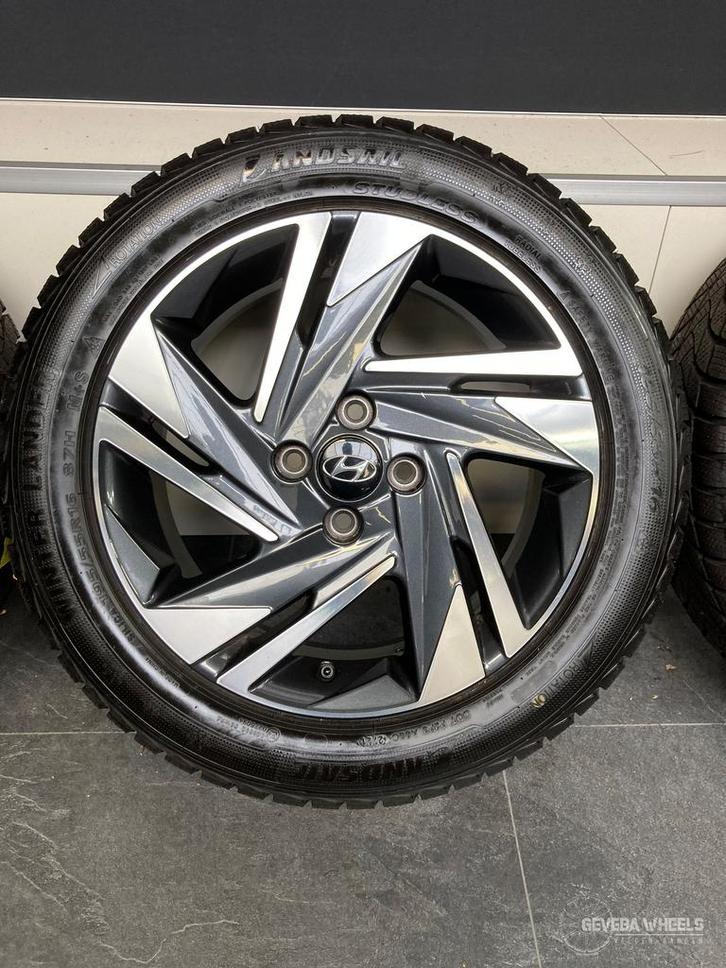 16” originele Hyundai Bayon velgen + winterbanden 4x100, Auto-onderdelen, Banden en Velgen, Banden en Velgen, Winterbanden, 16 inch