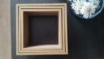Set van drie vierkanten wandplanken / wandschabben, Huis en Inrichting, Woonaccessoires | Wandplanken en Boekenplanken, Ophalen of Verzenden