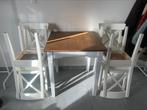 Tafel + 4 stoelen, Huis en Inrichting, Barkrukken, Gebruikt, Ophalen of Verzenden